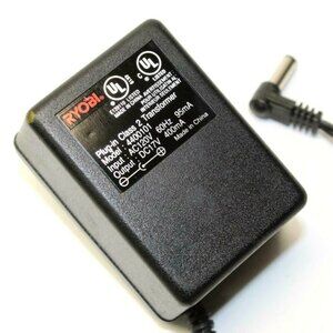 Ryobi 4400101 Class 2 Transformer Output 17V 400mA Wall Charger Power Supply